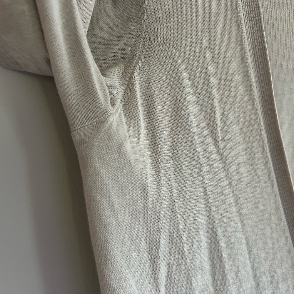 Y2K NEW YORK & COMPANY 90s Silk Blend Cardigan Academia Minimalist Capsule Sz M - Picture 6 of 14